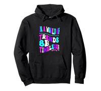 Fun Retro Vintage 60s 70s In a World of trends be timeless Pullover Hoodie