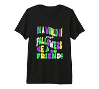 Fun Retro Vintage 60s 70s Social Media Friendship Friend Premium T-Shirt