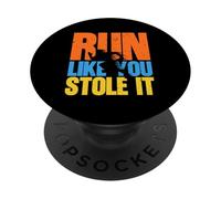 Fun Running Run like you stole it PopSockets Adhesive PopGrip