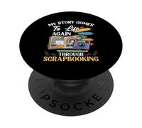 Fun Scrapbooking Journal Create Scrapbook Art Artist PopSockets Adhesive PopGrip