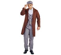 Fun Shack 1920s Mens Outfit, 1920s Gangster Costume Men, Gangster Fancy Dress, Mafia Suit, Mob Boss Costume X-Large