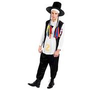 Fun Shack 80s Fancy Dress Men Costume - 80s Pop Star Fancy Dress Outfit for Men - Retro 1980s Party Costume, Medium