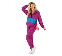 Fun Shack 80s Fancy Dress - Women's Tracksuit, Shell Suit X-Large