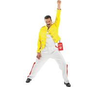 Fun Shack 80s Rock Costume for Men, 80s Fancy Dress Outfit, Retro 1980s Costume