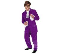 Fun Shack 90s Fancy Dress Costumes for Men, British Icon Fancy Dress, Mens Funny Halloween Costume,Groovy Suit 60s Movie Costumes For Men X-Large