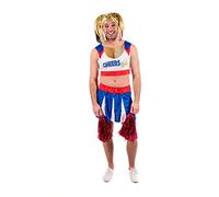 Fun Shack Adult Cheerleader Costume for Men, Male Cheerleader Outfit, Stag Party Costume, Fun Stag Outfit, Medium