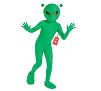 Fun Shack Green Alien Costume for Kids - Boys and Girls Alien Outfit - Fun Dress-Up for Halloween and Parties, X-Large