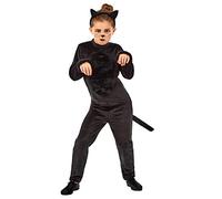 Fun Shack Black Cat Costume for Girls, Cat Costumes for Kids, Halloween Costumes for Kids, Black Cats Girls Halloween Costume, Large