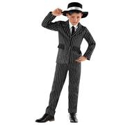 Fun Shack Boys Gangster Costume - 1920s Kids Fancy Dress Medium