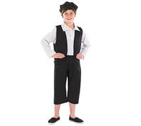 Fun Shack Boys Victorian Costume, Victorian Costume Boys, Oliver Twist Costumes, Halloween Costumes for Kids, Medium