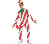 Fun Shack Candy Cane Costume, Christmas Costume, Christmas Fancy Dress, Candy C