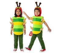 Kids Cute Caterpillar Costume S - XL Boys Girls Animal Bug Book Day Fancy Dress