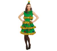 Fun Shack Christmas Tree Fancy Dress for Women, Christmas Tree Costume Adult, Christmas Costumes for Women, Xmas Tree Costume Small