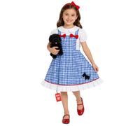Fun Shack Kids Dorothy Costume for Girls - World Book Day Dress Up - Classic Dorothy Outfit for Kids, Medium