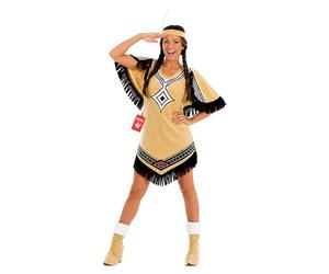 Fun Shack FN2295M Costume, Womens Native American Beige, Medium
