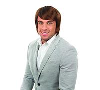 Fun Shack FNX2859 Costume, Mens, Boy Band Wig Brown, One Size