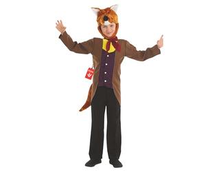 Fun Shack Fox Costume Kids, Halloween Costumes for Kids | Jacket, Headpiece, Tie & Detachable Tail Included, Faux Fur Ears, Pull-On Fit, Perfect for Halloween, Fun for Dressing Up