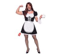 Fun Shack, French Maid Costume Men, Halloween Costumes for Men, M