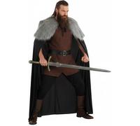 Fun Shack Fur Cape Costume Men Viking Cloak Medieval Outfit for Themed Parties