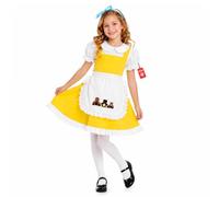 Fun Shack Girls Golden Costume, Fairytale Book Character Fancy Dress, Childrens Costumes for World Book Day Girls Small
