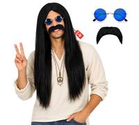Fun Shack, Hippie Wigs Costume Men, Halloween Costumes for Men