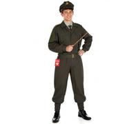 Fun Shack WW2 Soldier Costume, British Homeguard 1940s Fancy Dress, Men's Army Costume, Dads Army Outfit, Large
