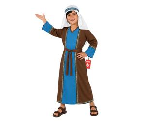 Fun Shack Joseph Costume Kids, Christmas Costume for Kids | Blue Tunic, Brown Robe Jacket with a White Rope-Effect Belt Included, Perfect for Christmas, Fun for Fancy Dress