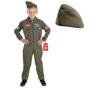 Fun Shack Kids Fighter Pilot Costume, Fighter Pilot Costume for Boys, World Book Day Costumes for Kids, World Book Day Costumes for Boys, Large