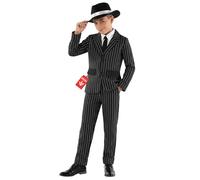 Fun Shack, Kids Gangster Costume, Halloween Costumes for Kids, L