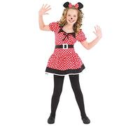 Fun Shack Kids Missie Mouse Costume Childrens Red Polka Dot Dress Chracter Outfit Small