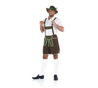 Fun Shack Lederhosen Men Costume, October Festival Costume For Men, Oktoberfest Costumes, Fancy Dress For Adults, X-Large