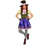 Fun Shack Ladies Mad Hatter Costume | Adult Fancy Dress | Miss Mad Hatter Outfit for Parties and Events, Medium