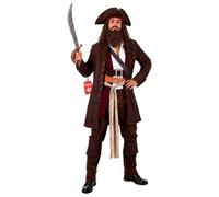 Fun Shack Pirate Costume for Men - Adult Pirate Fancy Dress Outfit - Perfect for Halloween, Parties, and Themed Events, Medium