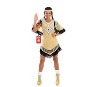 Fun Shack FN2295M Costume, Womens Native American Beige, Medium