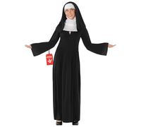 Fun Shack Nun Costume for Women - Fancy Dress Outfit and Accessories - Perfect for Halloween and Themed Parties, Large