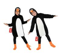 Fun Shack Penguin Costumes for Kids, Halloween Costumes for Kids | Penguin Suit, Hood & Shoe Covers Included, Faux-Fur Texture, Hook & Loop Closure, Perfect for Halloween, Fun for Fancy Dress