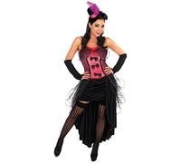 Fun Shack Pink Burlesque Moulin Rouge Fancy Dress Ladies Costume 1920s Showgirl Dancer New