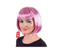 Fun Shack Pink Glitter Wig, Glitter Pink Wigs Women, Pink Bob Wig, Short Pink Wigs Fancy Dress, Short Wigs for Dress Up Party One Size