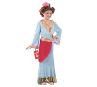 Fun Shack Geisha Costume Kids Japanese Movie Character Fancy Dress Halloween Costumes for Girls Kids Medium