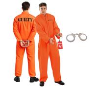 Fun Shack, Prisoner Costume, Halloween Costumes for Men, S