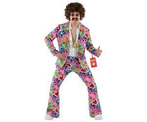 Fun Shack Psychedelic Suit Hippie Costume Men 60s 70s Fancy Dress Hippy Outfit for Men Party Festival Wear, Medium