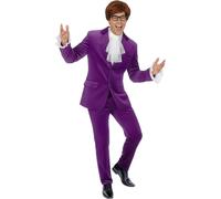 Fun Shack Purple 60s Swinger Costume, Groovy Costumes for Men, 60s Costume Mens
