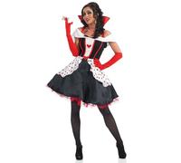 Fun Shack Queen of Hearts Costume for Women - Adult Queen Costume - Perfect for Halloween, Parties, and Dress-Up, Medium