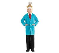 Fun Shack Kids White Rabbit Costume Kids Girls Book Character Fancy Dress Childrens World Book Day Costume for Boys Medium