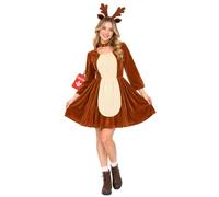 Fun Shack Reindeer Costume Adult, Christmas Fancy Dress Adults, Reindeer Fancy Dress, Reindeer Outfit Adult Christmas Costume Medium