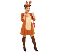 Fun Shack Reindeer Costume Adult, Christmas Fancy Dress Adults, Reindeer Fancy Dress, Reindeer Outfit Adult Christmas Costume Medium