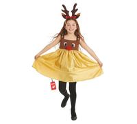 Fun Shack Reindeer Costume Kids, Kids Reindeer Costume, Christmas Outfits for Girls, Girls Christmas Costumes, Medium