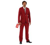 Fun Shack, Retro News Anchor Costume Men, Halloween Costumes for Men, L