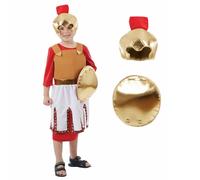 Fun Shack, Roman Soldier Centurion Costume Kids, Halloween Costume | Red Tunic, Brown Included, Perfect for Halloween, Fun for Fancy Dress