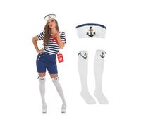 Fun Shack, Sailor Outfit Woman, Halloween Costumes for Women, M